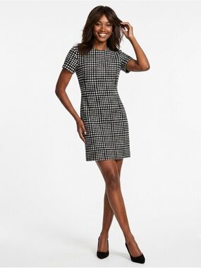 black and white dress calvin klein Calvin Klein Women's Panel Dress, Black/White Stripe Black/White, 8 at  Amazon Women's Clothing store